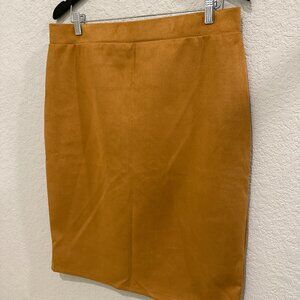 Nwt Bloomchic Women's Suede Straight Pencil Skirt Size 12-20